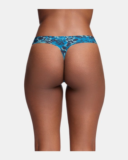 UA Pure Stretch Printed Women's 3 Pack No Show Thong