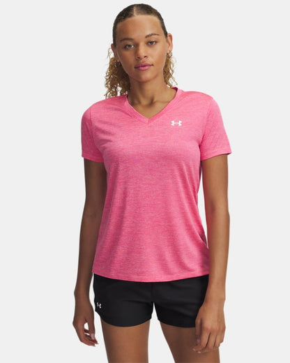 UA Tech Twist Women's V Neck Short Sleeve