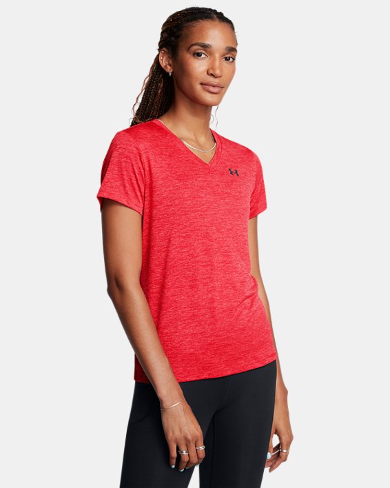 UA Tech Twist Women's V Neck Short Sleeve