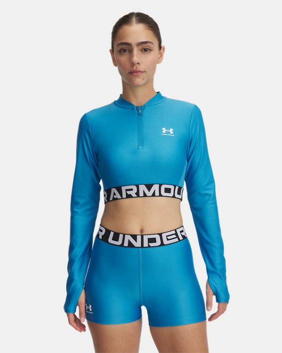 HeatGear Rib Women's 1/4 Zip Long Sleeve