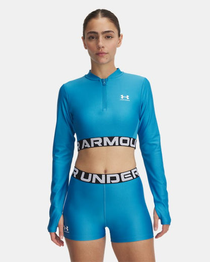 HeatGear Rib Women's 1/4 Zip Long Sleeve