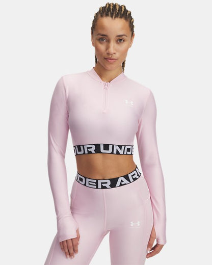 HeatGear Rib Women's 1/4 Zip Long Sleeve