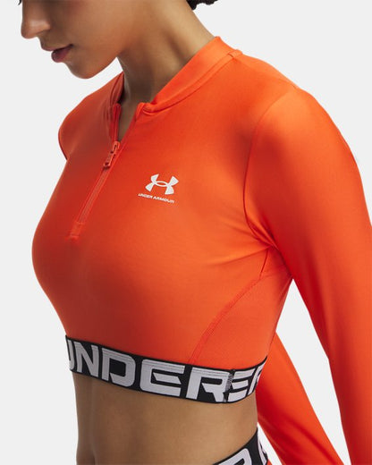 HeatGear Rib Women's 1/4 Zip Long Sleeve