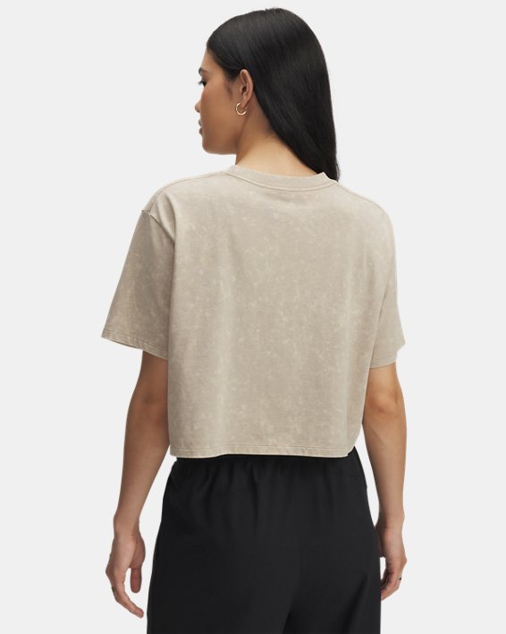UA Wash Logo Women's Boxy Crop Short Sleeve