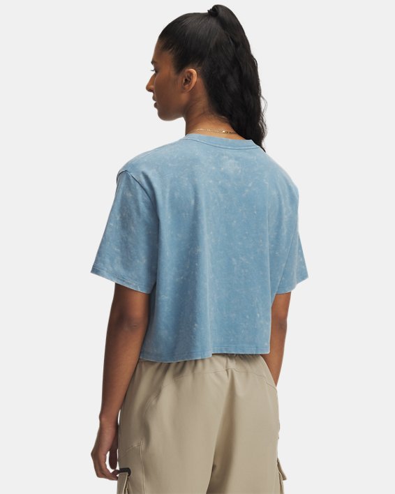 UA Wash Logo Women's Boxy Crop Short Sleeve