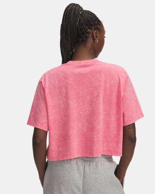UA Wash Logo Women's Boxy Crop Short Sleeve