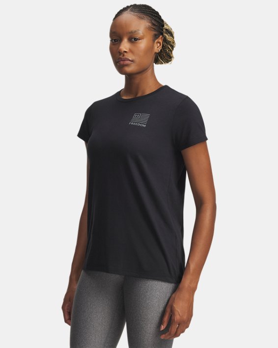 UA Freedom Left Chest Women's Short Sleeve
