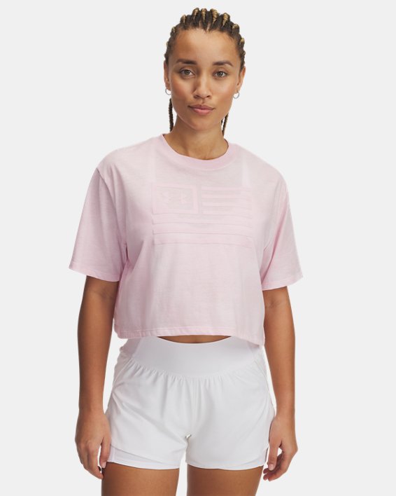 UA Freedom Women's Crop Short Sleeve