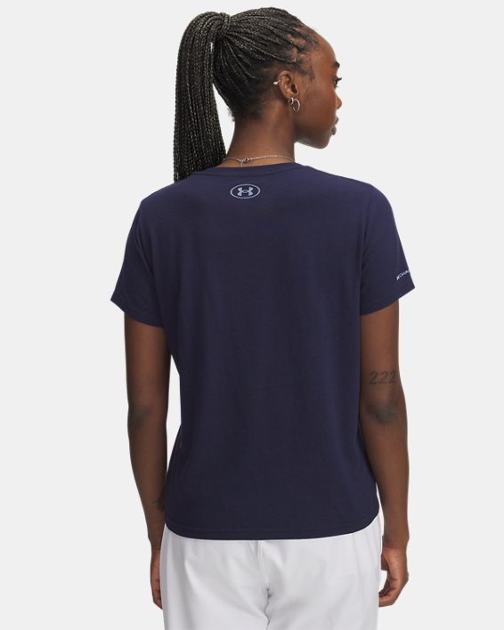 UA Icon Charged Cotton Women's V Neck Short Sleeve