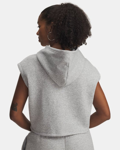 UA Rival Fleece Piped Women's Sleeveless Hoodie