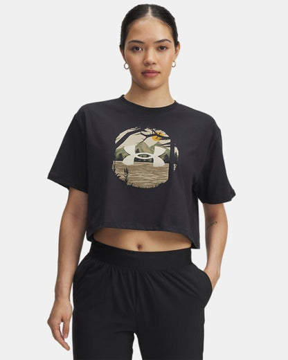 UA Outdoor Graphic Women's Crop Short Sleeve