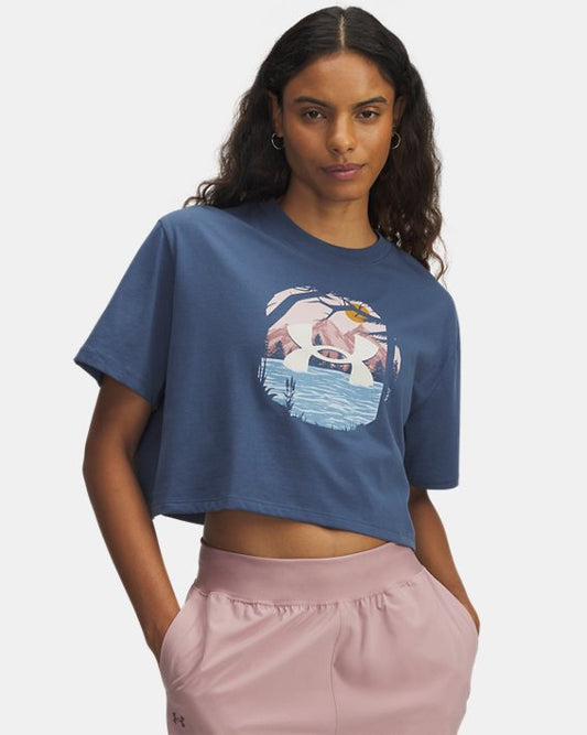 UA Outdoor Graphic Women's Crop Short Sleeve