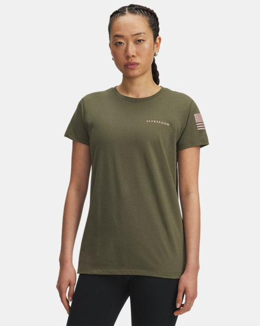UA Freedom Banner Women's T Shirt