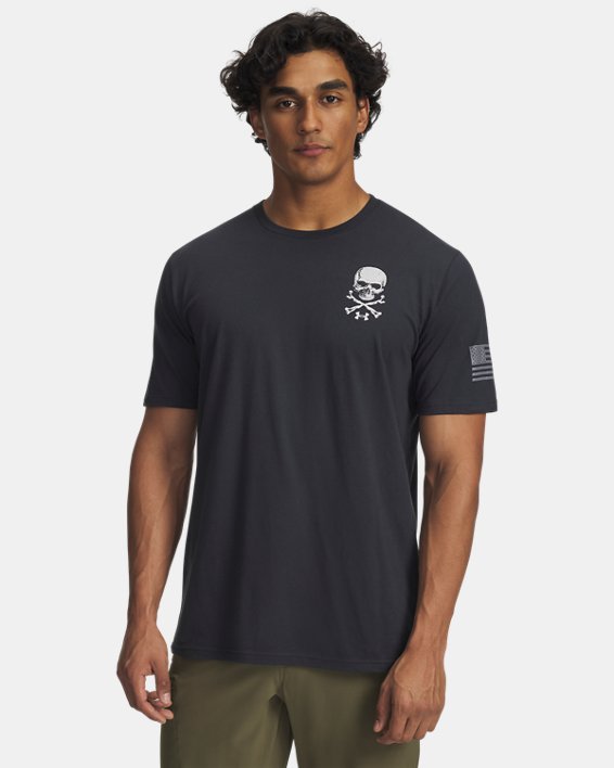 UA Freedom Military Skull Men's T Shirt
