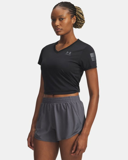 UA Freedom Tech V Neck Women's Short Sleeve