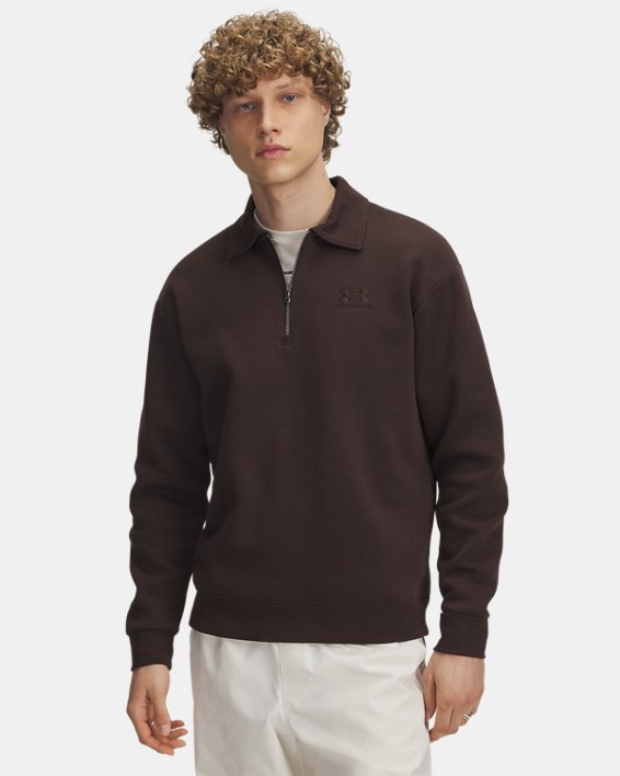 UA Icon Fleece Men's Collar Zip Top