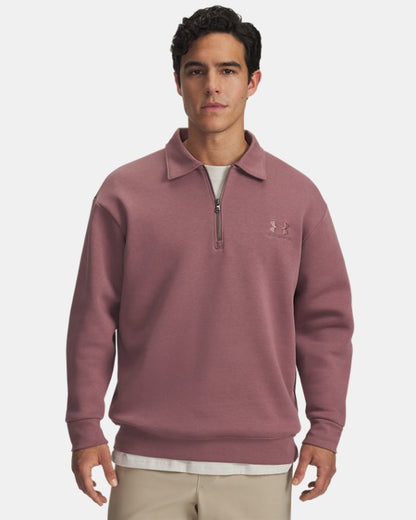UA Icon Fleece Men's Collar Zip Top