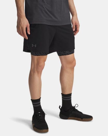 UA Vanish Woven Printed Men's 2 in 1 Shorts
