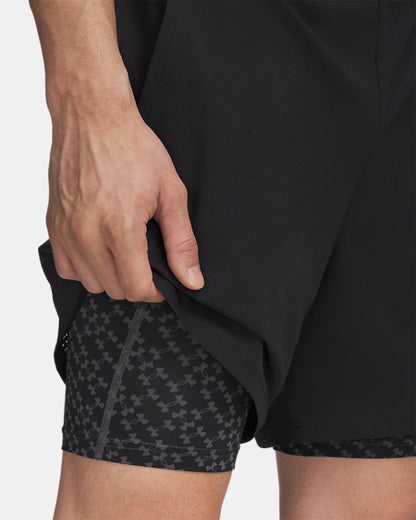UA Vanish Woven Printed Men's 2 in 1 Shorts