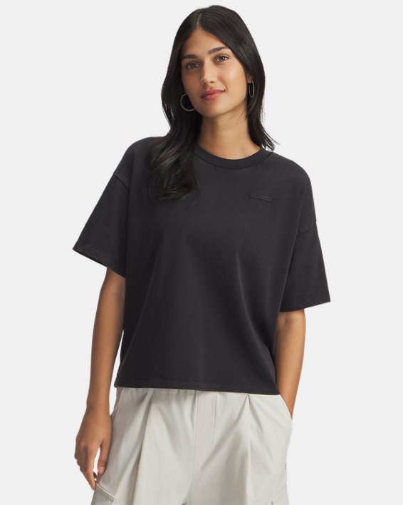 UA Boxy Wash Heavyweight Women's Short Sleeve