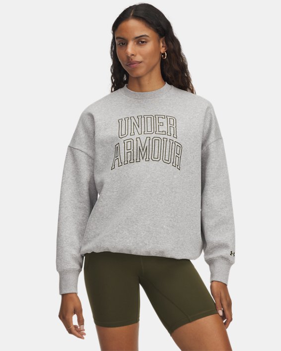 UA Rival Fleece Varsity Women's Oversized Crew
