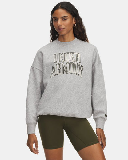 UA Rival Fleece Varsity Women's Oversized Crew