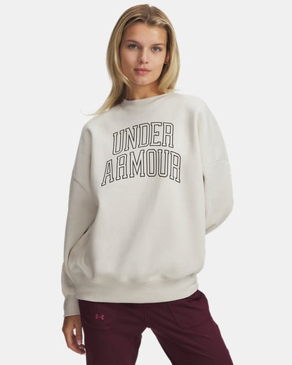 UA Rival Fleece Varsity Women's Oversized Crew