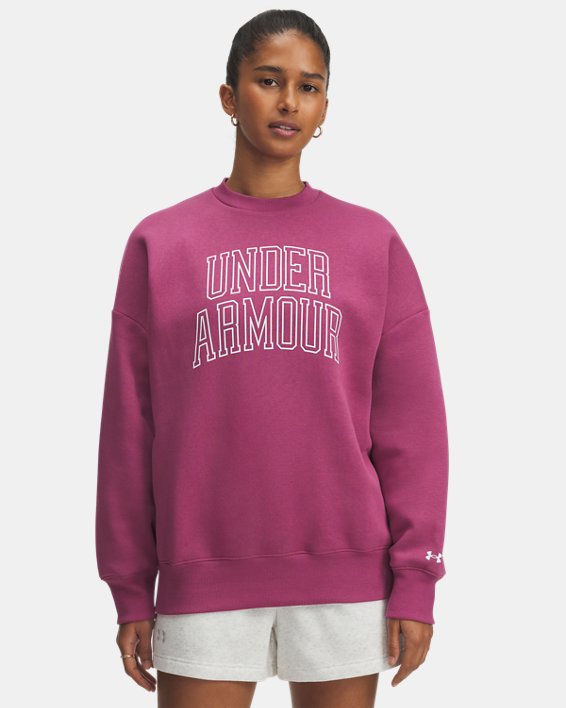 UA Rival Fleece Varsity Women's Oversized Crew