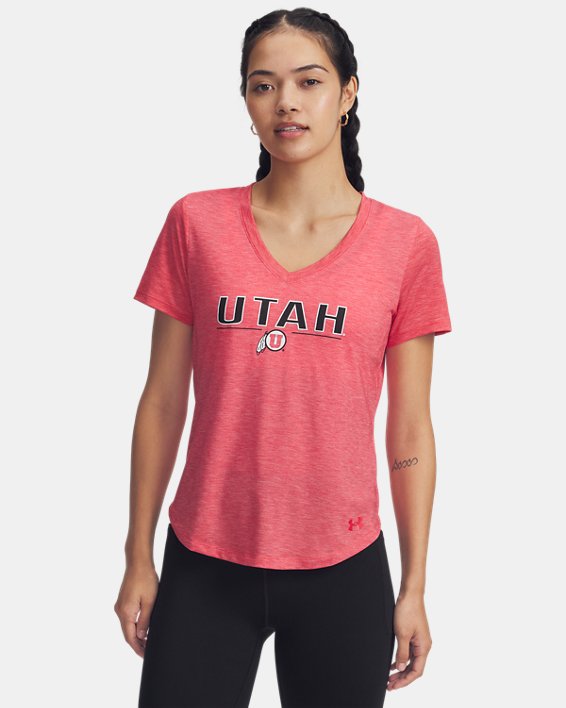 UA Breezy Collegiate Women's V Neck Short Sleeve