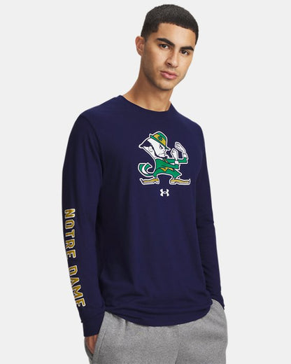 UA Performance Cotton Collegiate Men's Long Sleeve T Shirt