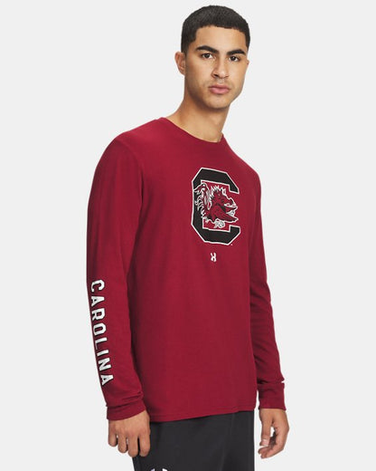 UA Performance Cotton Collegiate Men's Long Sleeve T Shirt