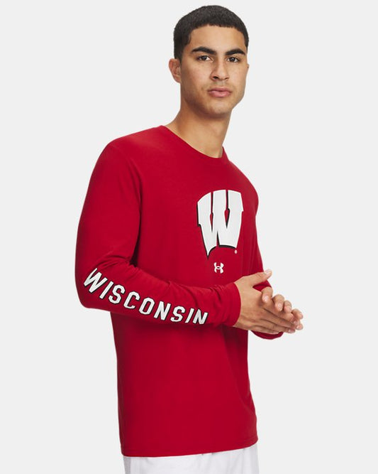 UA Performance Cotton Collegiate Men's Long Sleeve T Shirt