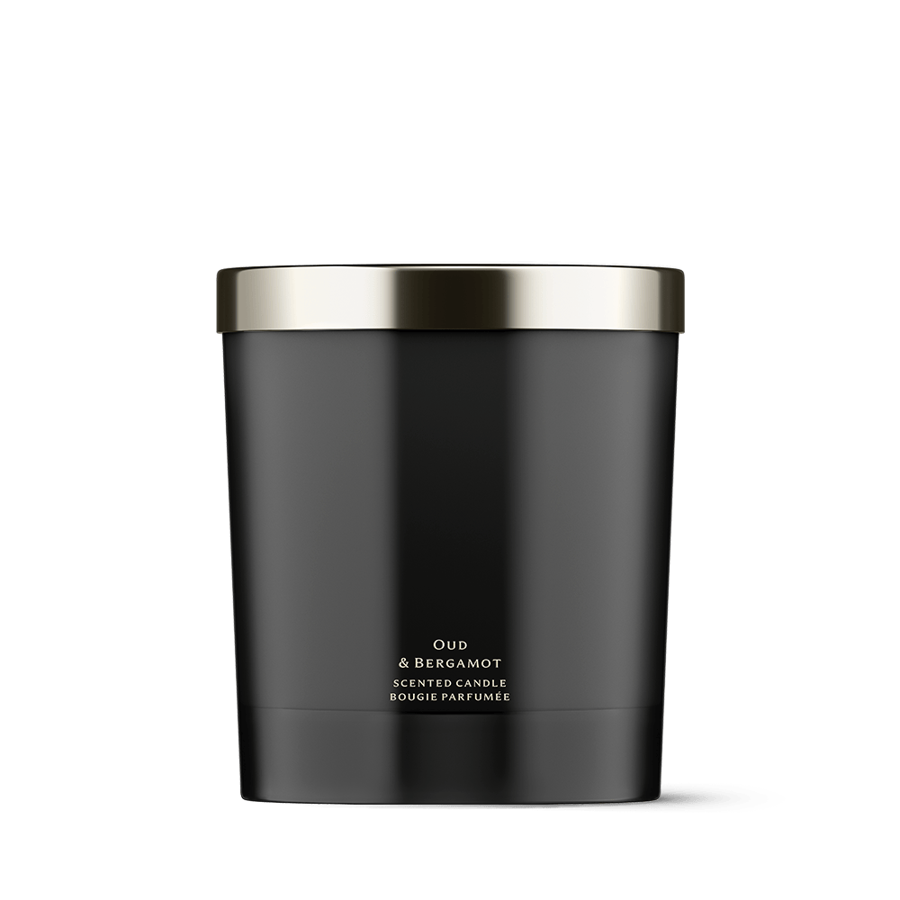 Oud & Bergamot Scented Candle